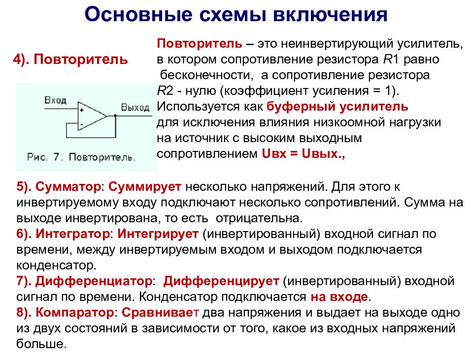 Операционные усилители презентация