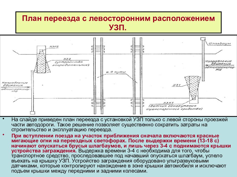 Приведенный план. Устройство заграждения железнодорожного переезда чертеж. Устройство заграждения переездов УЗП. План переезда. Нормы установки УЗП.