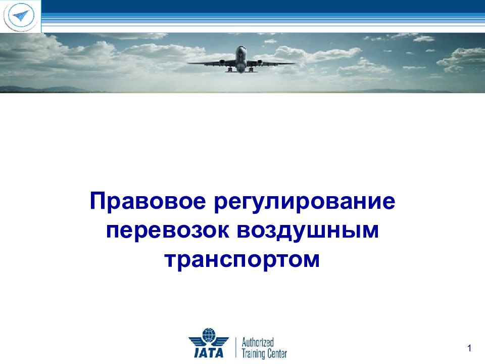 Правовое регулирование перевозок воздушным транспортом 1