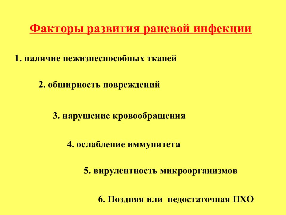 Факторы инфекции. Открытые переломы лекция травматология.