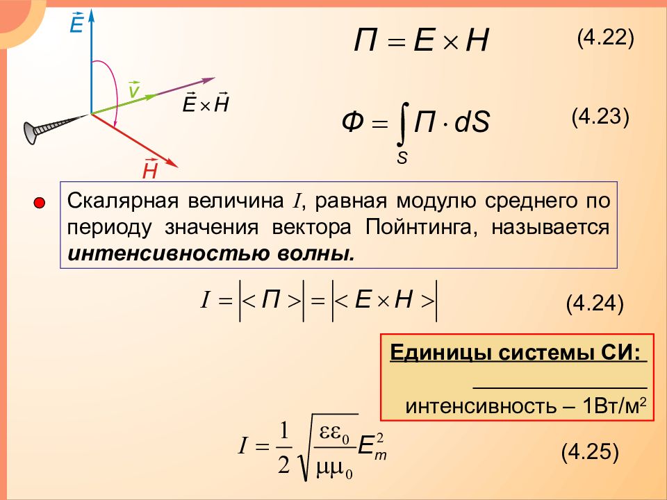 Модуль вектора может быть отрицательным. Вектор умова Пойнтинга для плоской волны. Направление вектора Пойнтинга. Среднее значение вектора. Среднее значение вектора Пойнтинга.