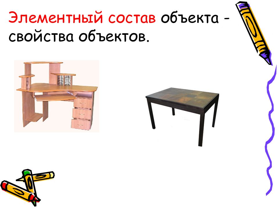 Из каких частей состоит стол