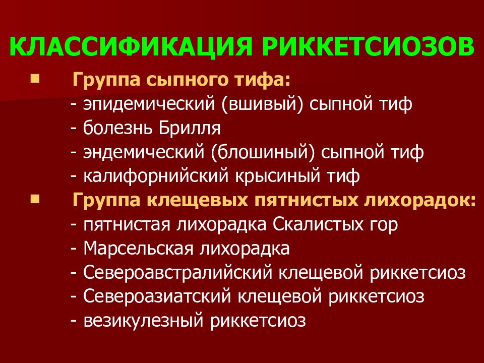 Презентация по сыпному тифу