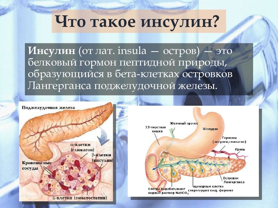 Инсулин железы