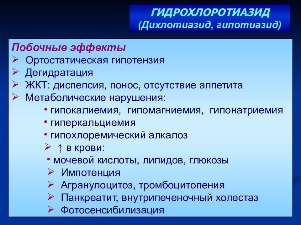 Побочки форум. Гипотиазид побочные действия. Побочные эффекты дихлотиазида. Дихлотиазид гипокалиемия. Гипотиазид побочные эффекты.