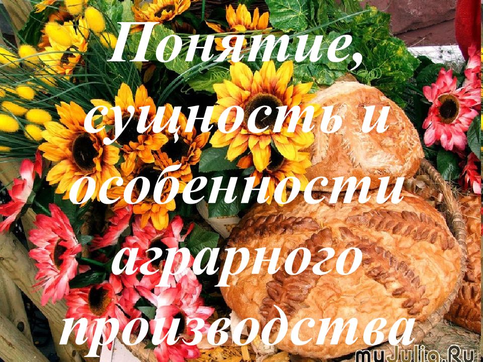 Понятие, сущность и особенности аграрного производства