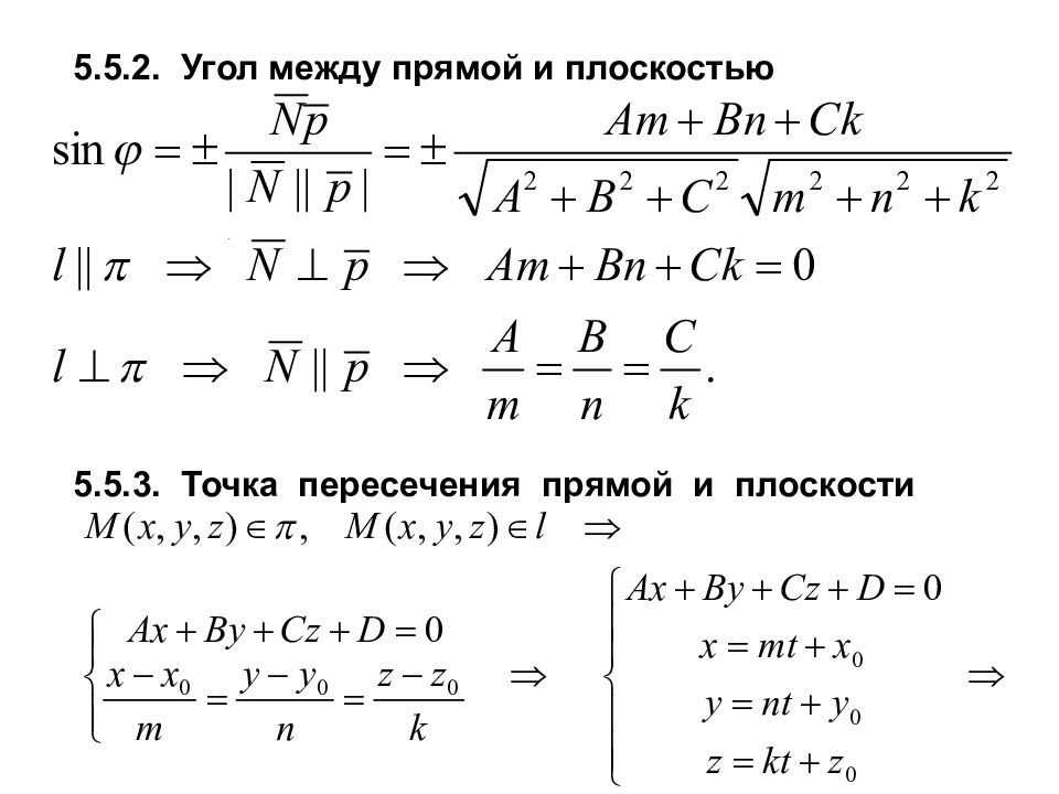 Прямая на плоскости линейная Алгебра.