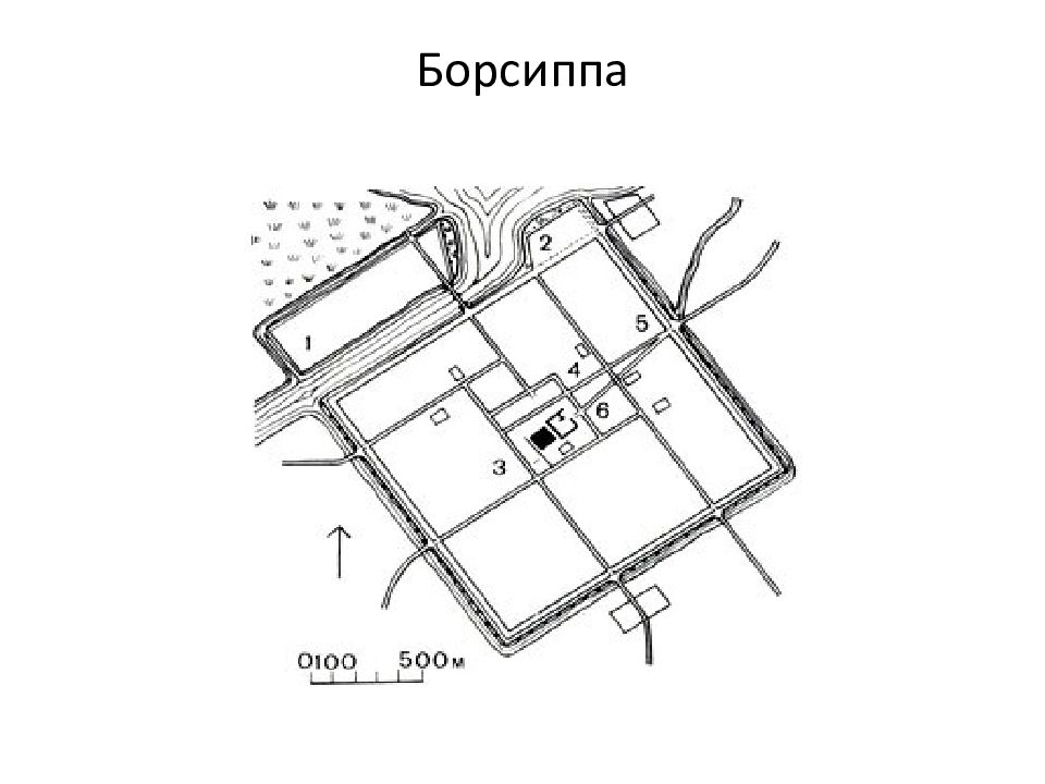 Борсиппа план города