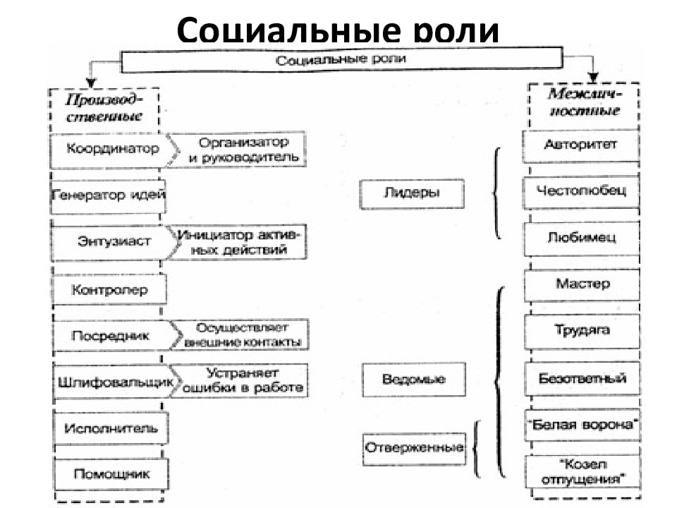 Социальные роли проект