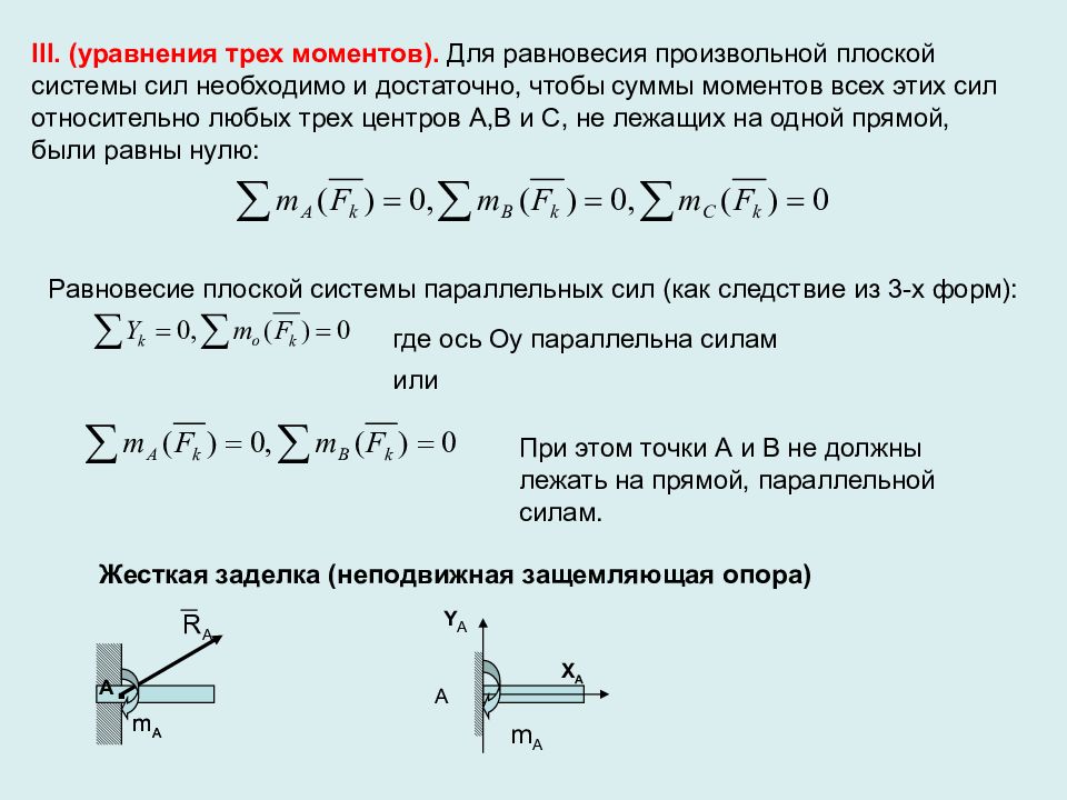 Произвольная система сил