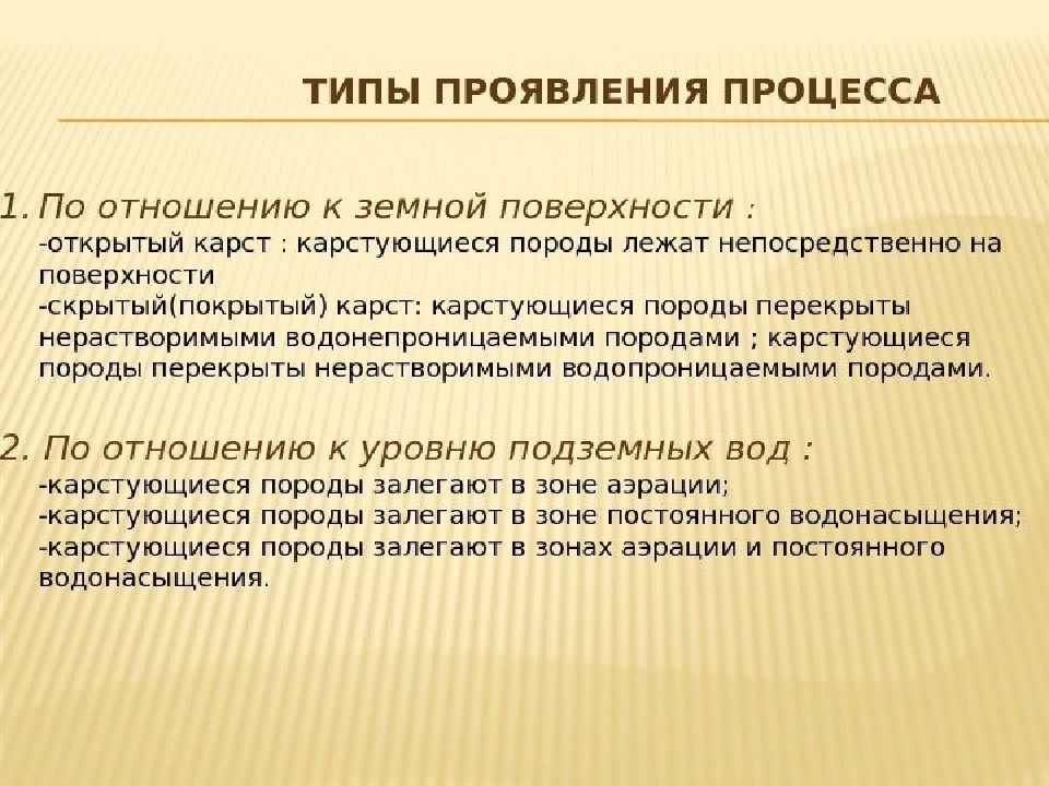 Вид проявлять. Характеристика карстующихся пород. Заключение Плывуны презентация.