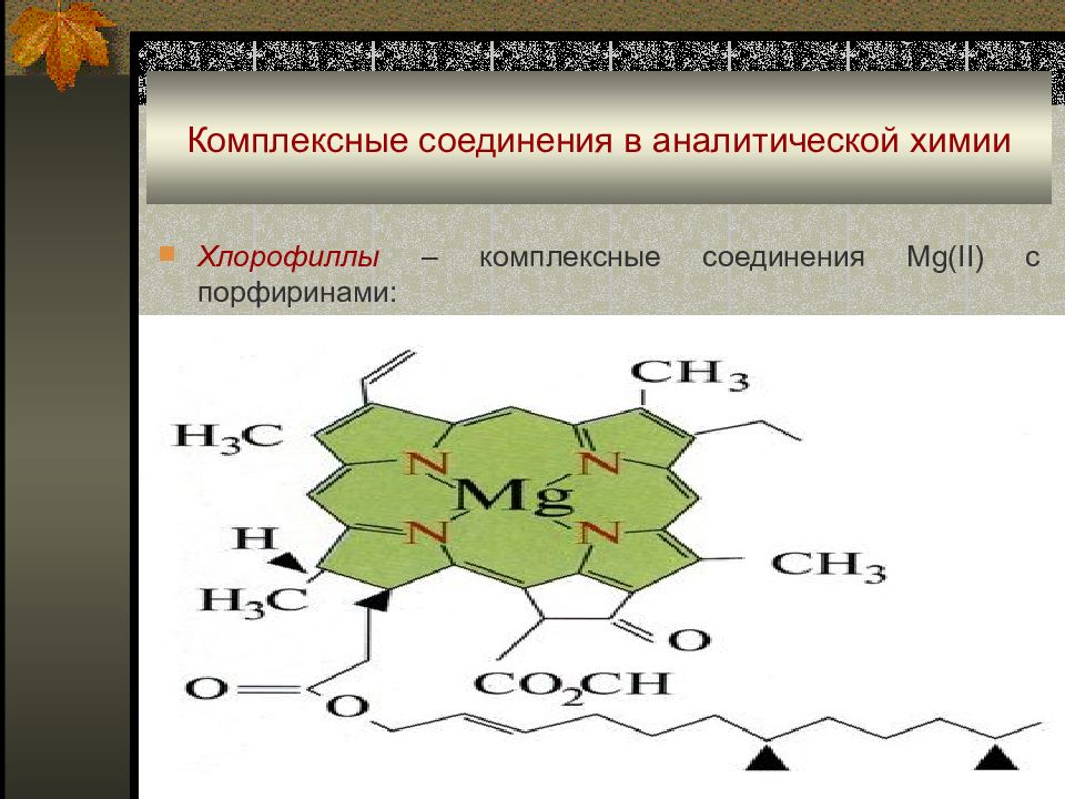 Презентация комплексные соединения химия 11 класс