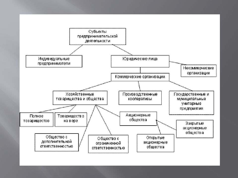 Коммерческие юридические лица презентация