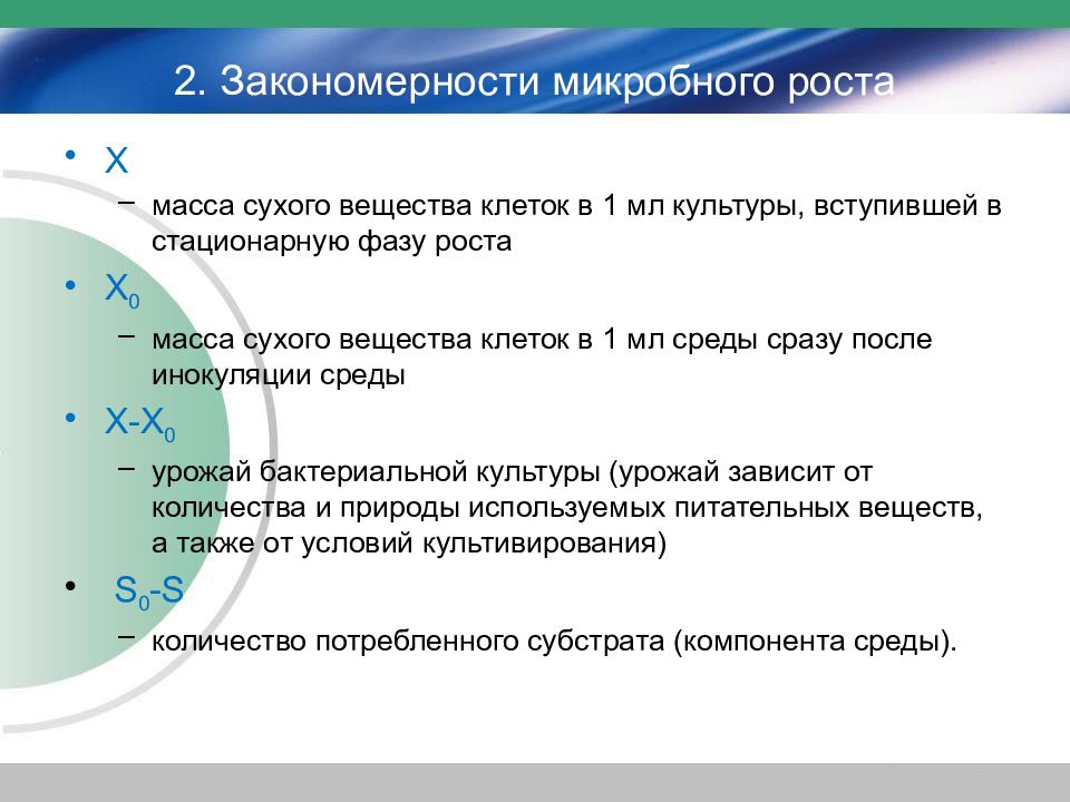 Рост и питание микроорганизмов презентация