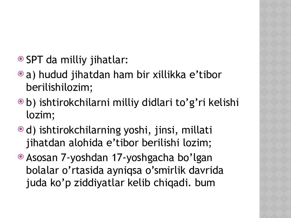 Sotsial psixologik treningni ahamiyati Sotsial psixologik treningni ahamiyati