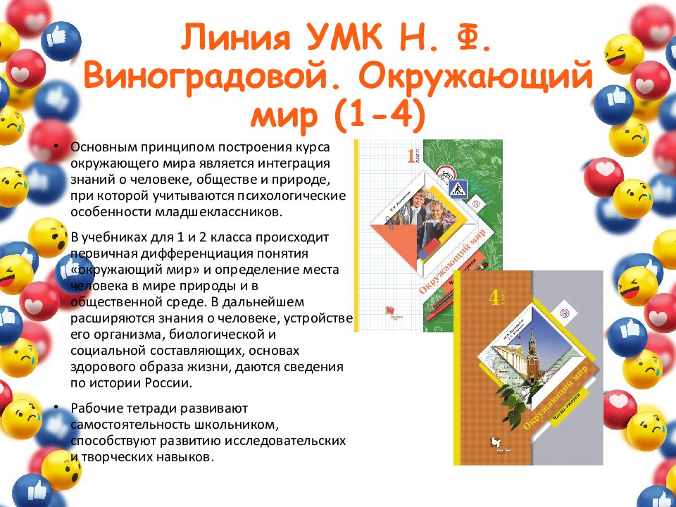 Линия УМК Н. Ф. Виноградовой. Окружающий мир (1-4 )