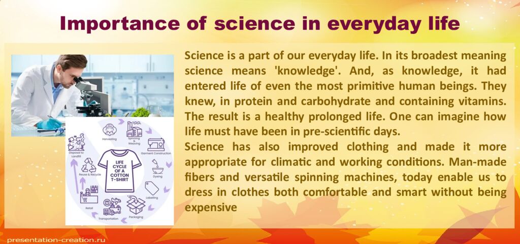 Importance of science in everyday life