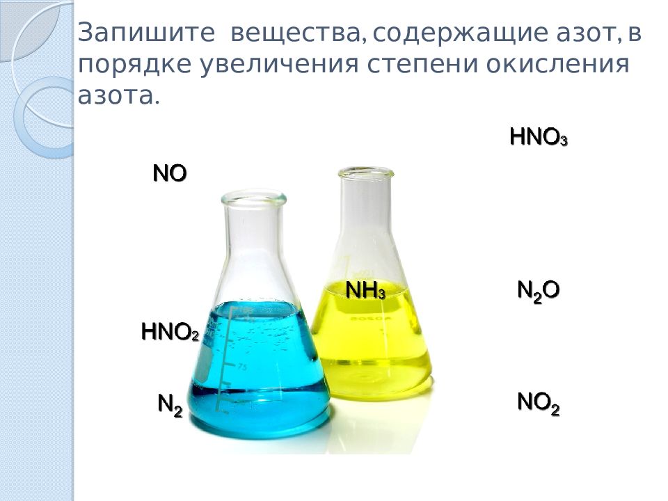 Вещества содержащие азот