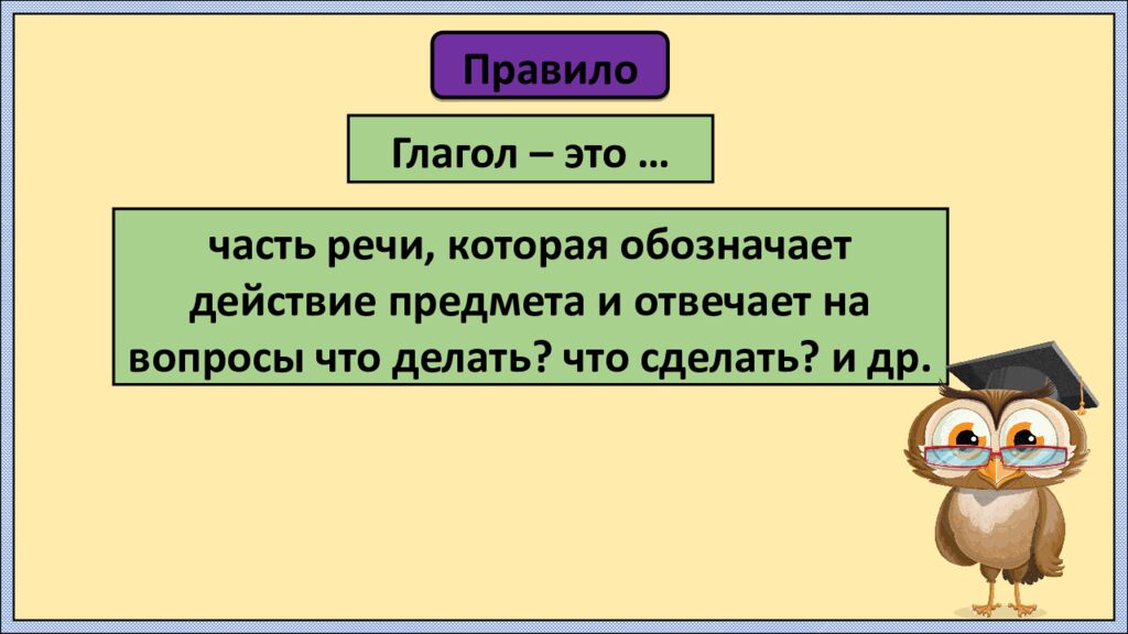 Урок русского языка в 3 классе