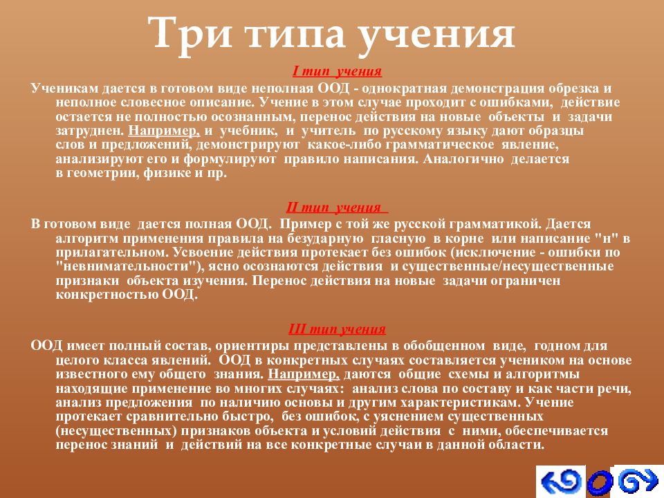 Пример учения. Типы учения. Типы учения в психологии. Виды ООД И типы учения. Основные типы учений.