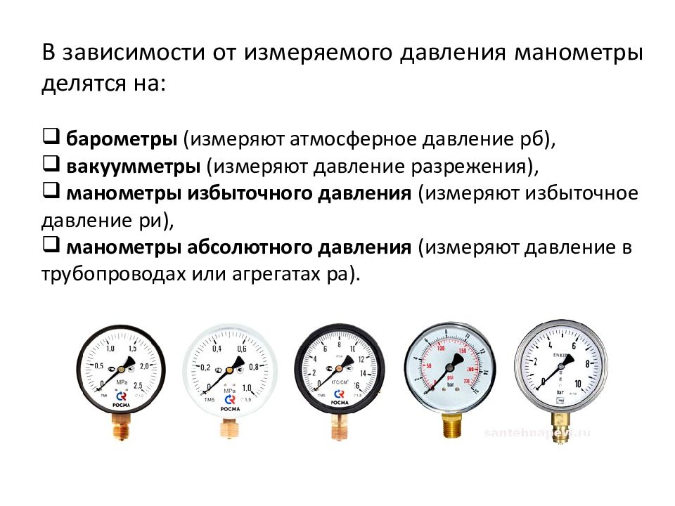 7 класс презентация манометры