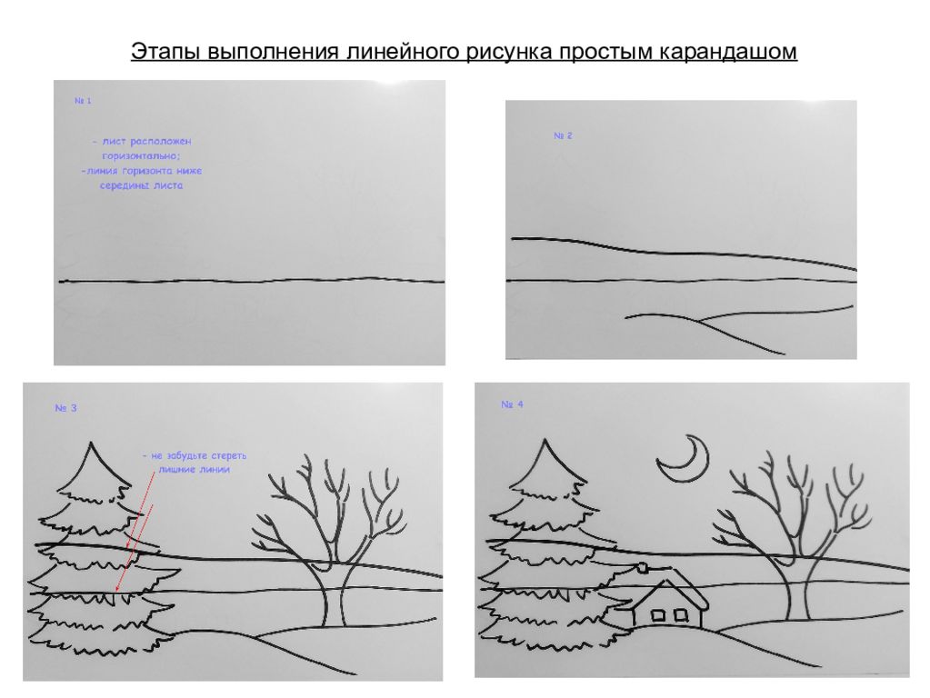 Зимний пейзаж 2 класс презентация