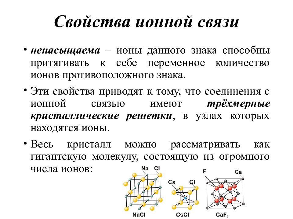 Презентация химия химическая связь