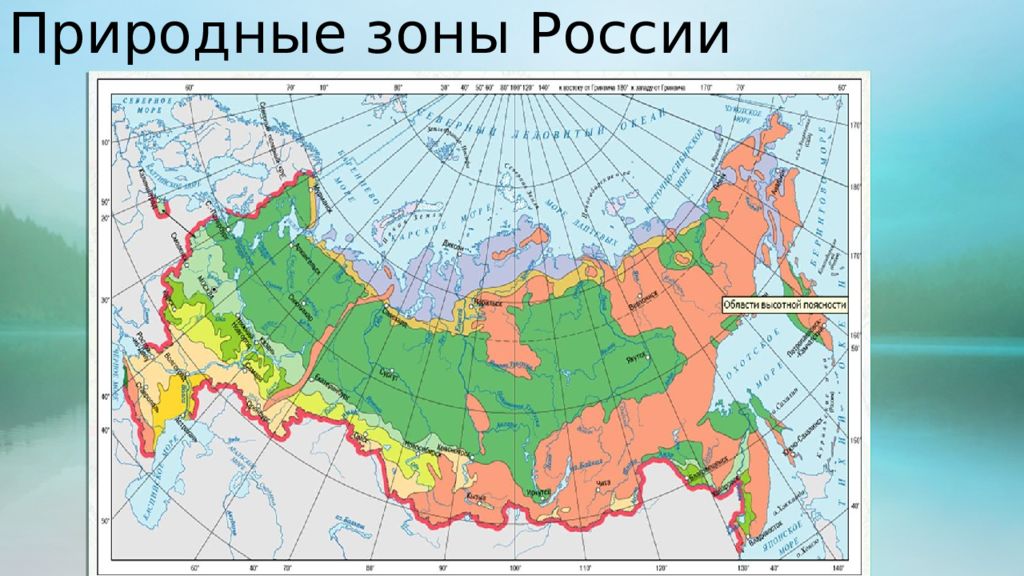 Природные зоны России