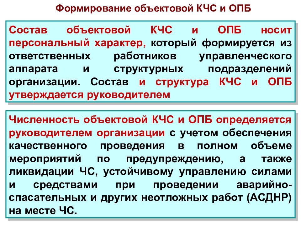 Обязанности кчс и пб организации образец