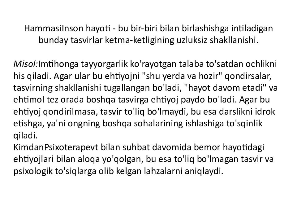 SHAXSIYAT NAZARIYALARI xorijiy