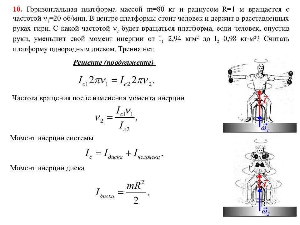 На стоявшем на горизонтальном льду. Горизонтальная платформа массой 80 кг и радиусом. Момент инерции горизонтальной платформы. Горизонтальная платформа массой 100 кг вращается вокруг вертикальной. Горизонтальная платформа массой 100 кг и радиусом 1 м.