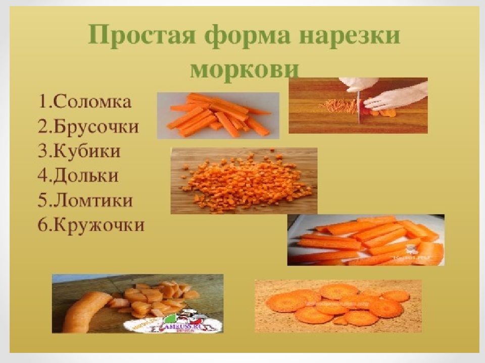 Нарезка и кулинарное использование. Простые формы нарезки корнеплодов. Форма нарезки моркови таблица. Форма нарезки моркови брусочки. Форма нарезки корнеплодов морковь.