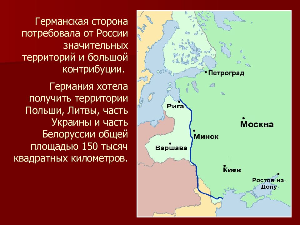 Брестский мир презентация