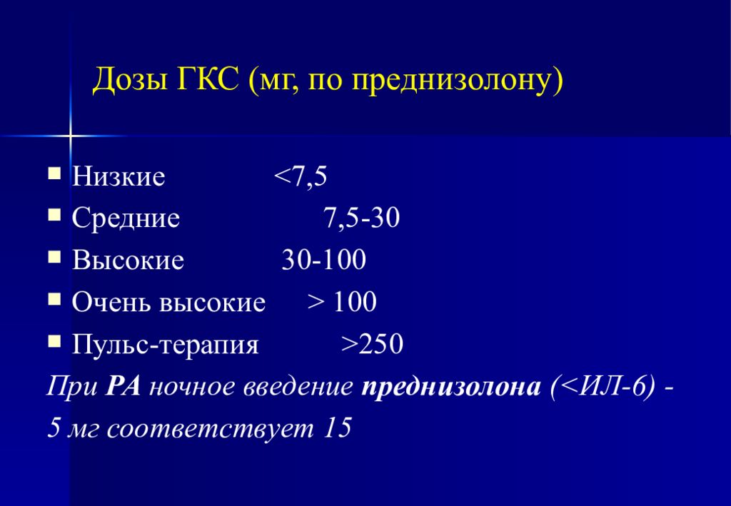 Преднизолон дозировка для детей