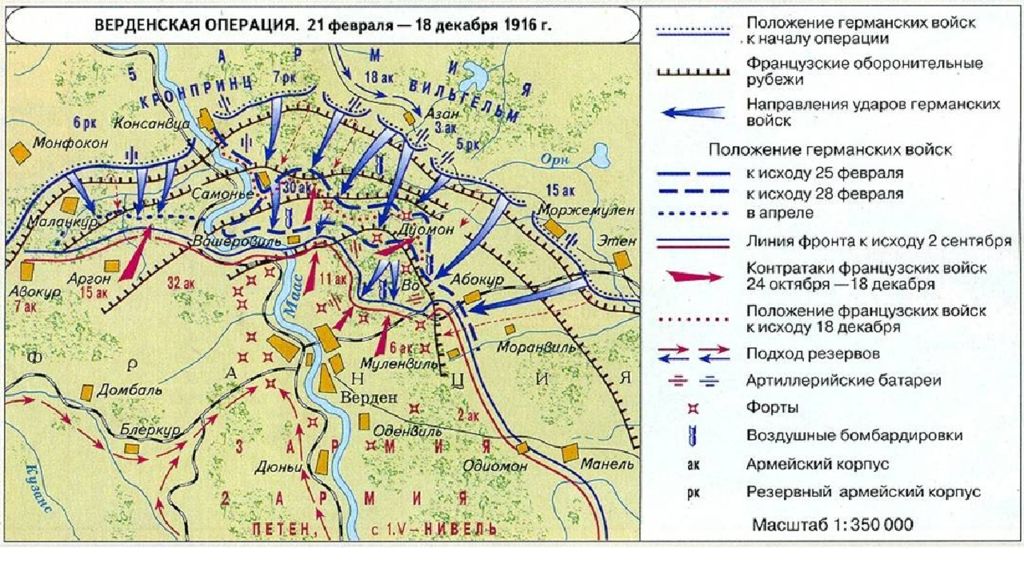 Верденская мясорубка карта