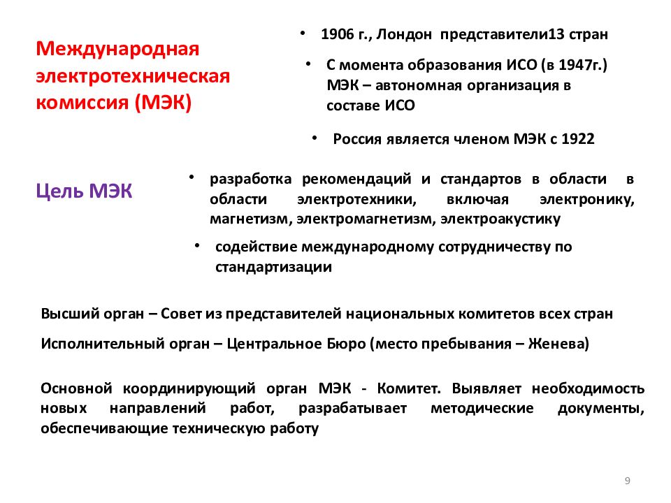 Международное сотрудничество в области стандартизации презентация