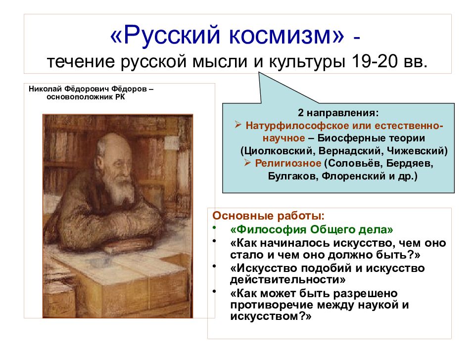 Циолковский направление в философии. Н Ф Федоров космизм. Федоров Николай философ космизм. Николай Федорович Федоров космист. Николай Фёдорович Фёдоров философия.