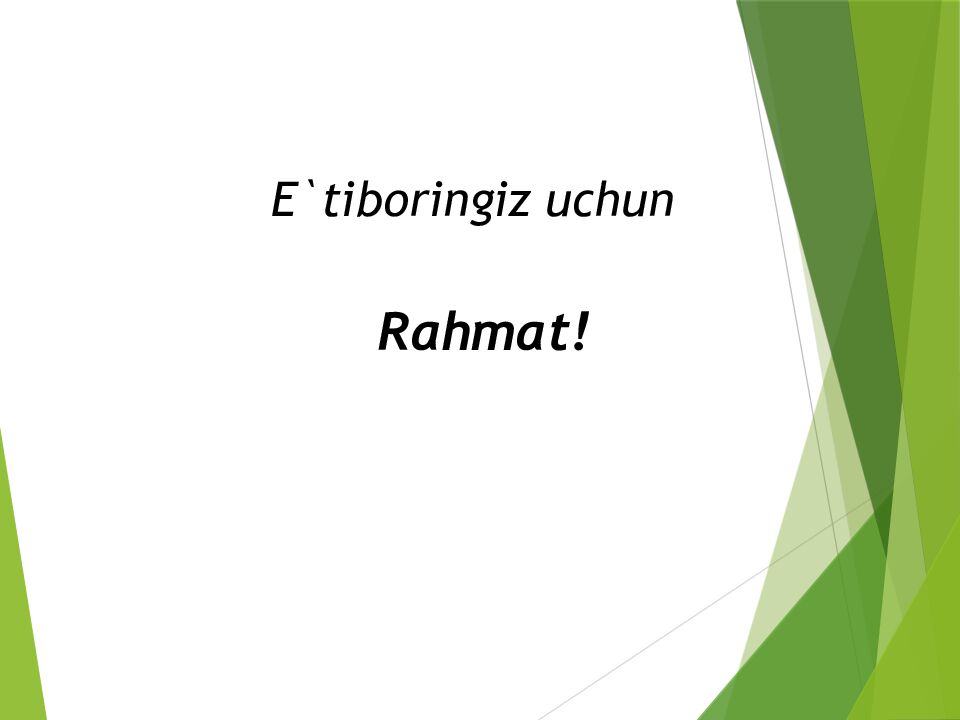 E`tiboringiz uchun