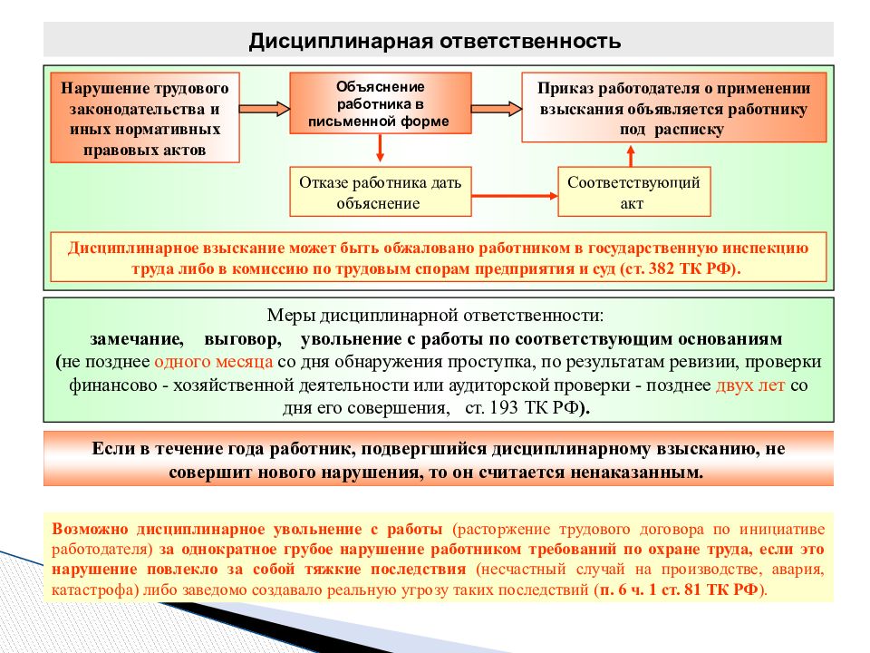 Трудовые правонарушения план