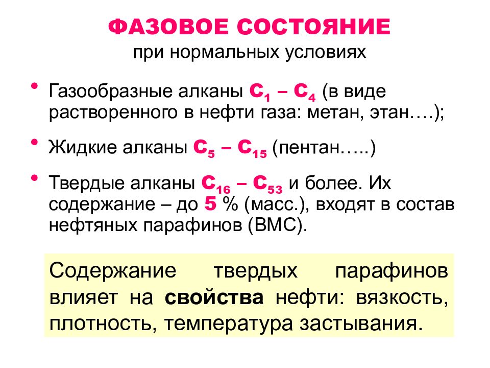 Нефть ее состав и свойства