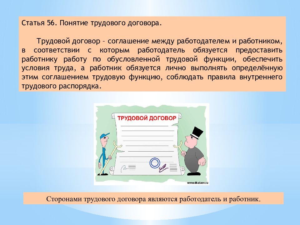 Трудовое право презентация 9 класс обществознание