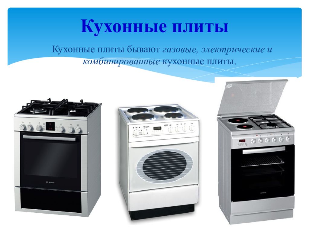 Виды Газовых Плит Для Кухни Фото