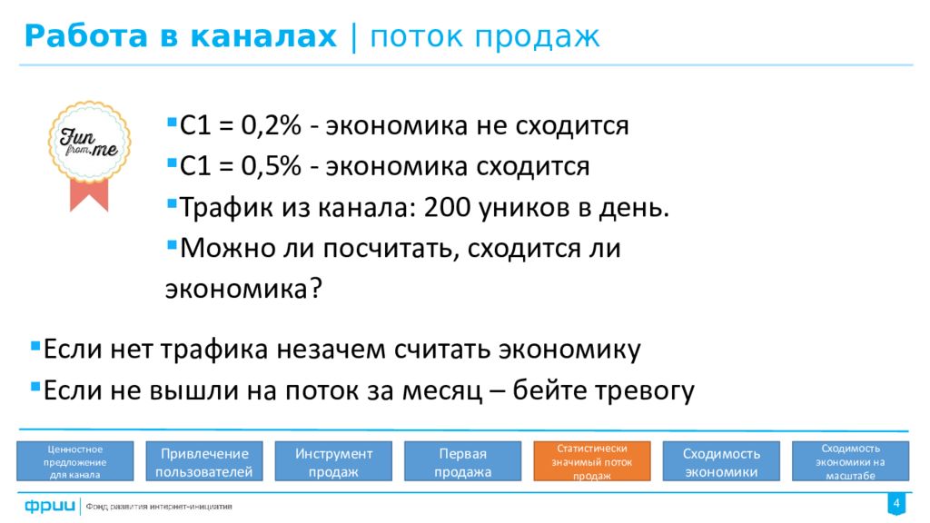 Канал потока. Экономика в продажах. Поток продаж. Трэкшн экономика.