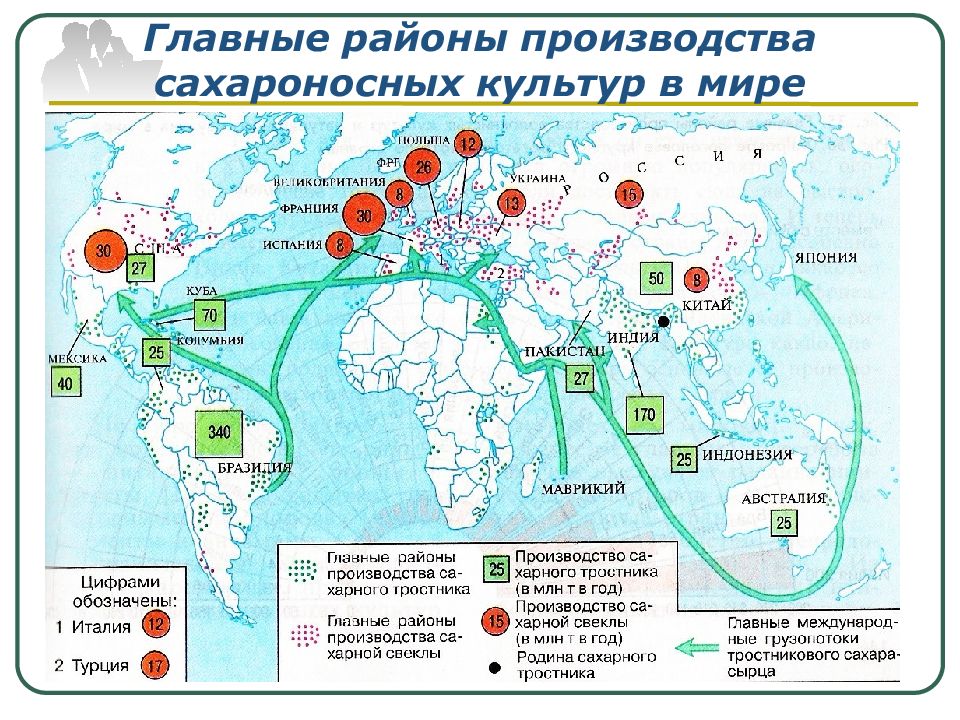 Где растет рис карта