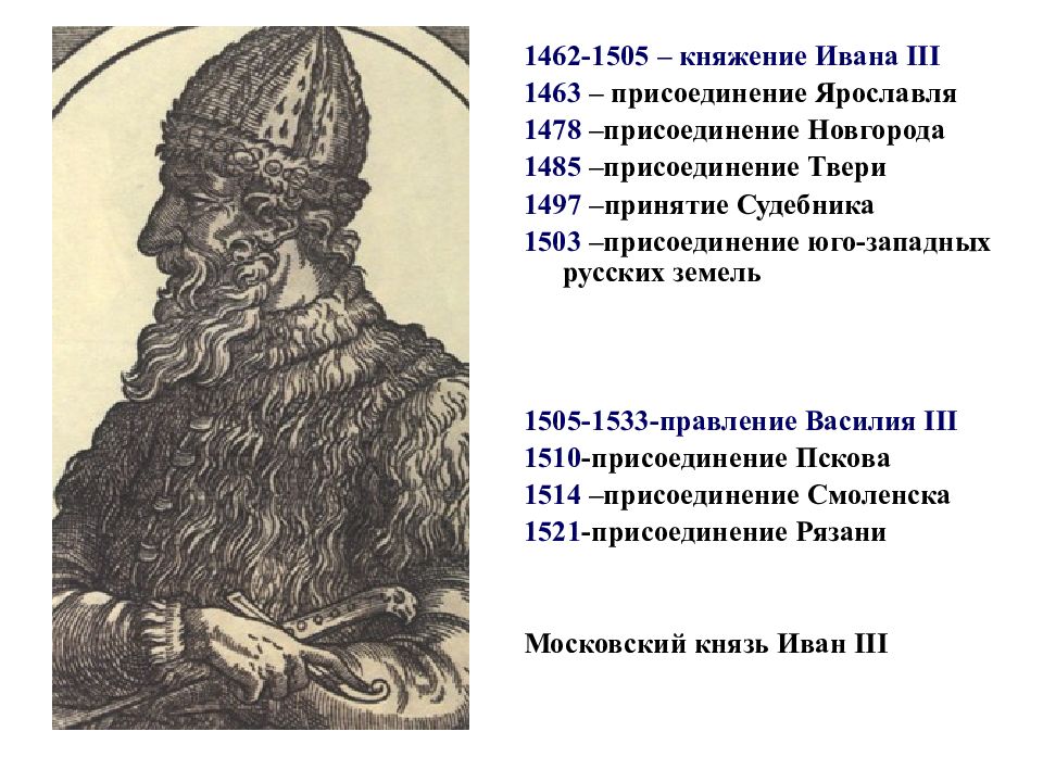 Самое длинное имя в мире из 1478. 1462-1505 – Княжение Ивана III. 1505 По 1533 княжение Ивана 3. 1462-1505 Княжение. 1510 Год присоединение Пскова.