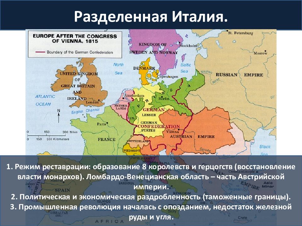 Конспект от альп до сицилии объединение италии