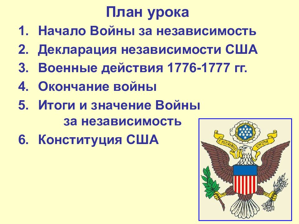 Война за независимость создание соединенных штатов америки 7 класс презентация