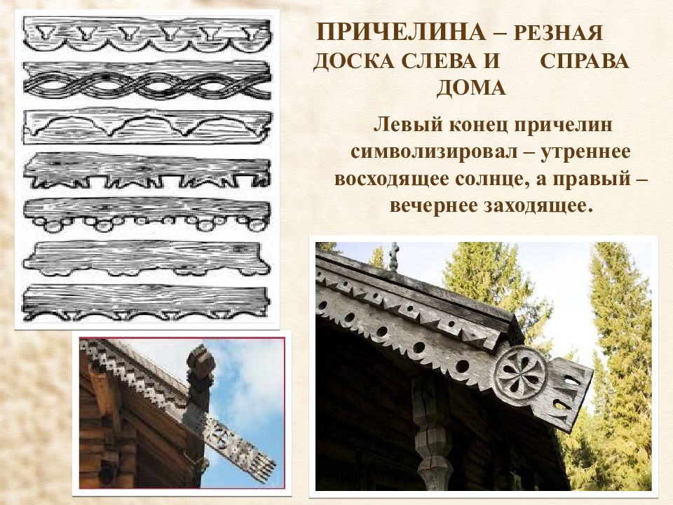 Справ от дома половинч тый. Русская изба причелина. Русская изба: причелина конек. Резная причелина доска. Причелина – резная доска слева и справа дома.