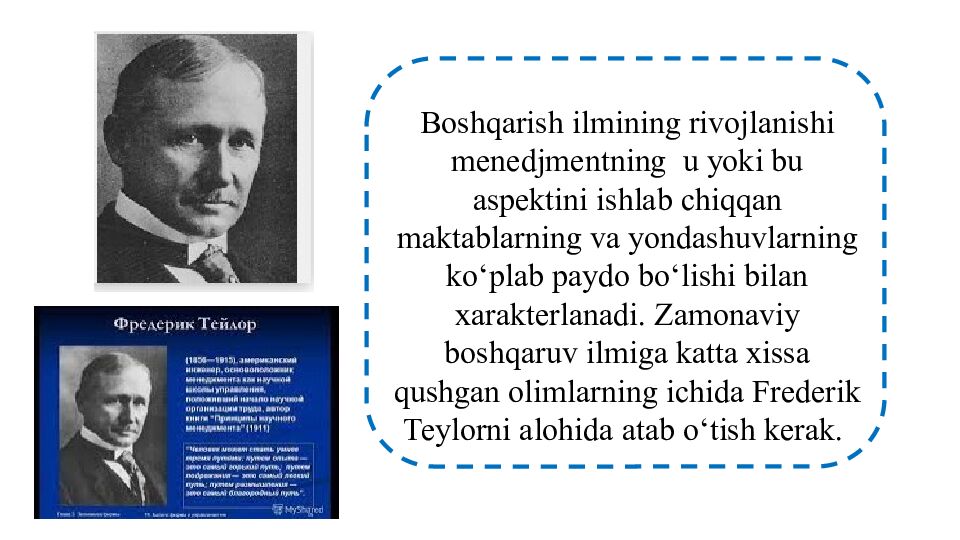 MAVZU: TA’LIM MUASASSASI MENEJMENTI