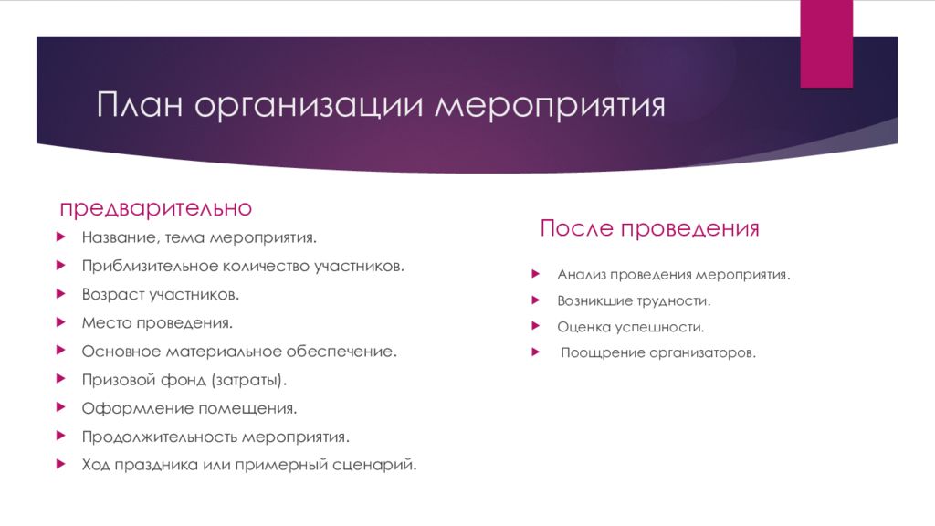 Планирование праздников. План организации мероприятия. План организации праздника. Организационный план мероприятия. План по организации мероприятия.